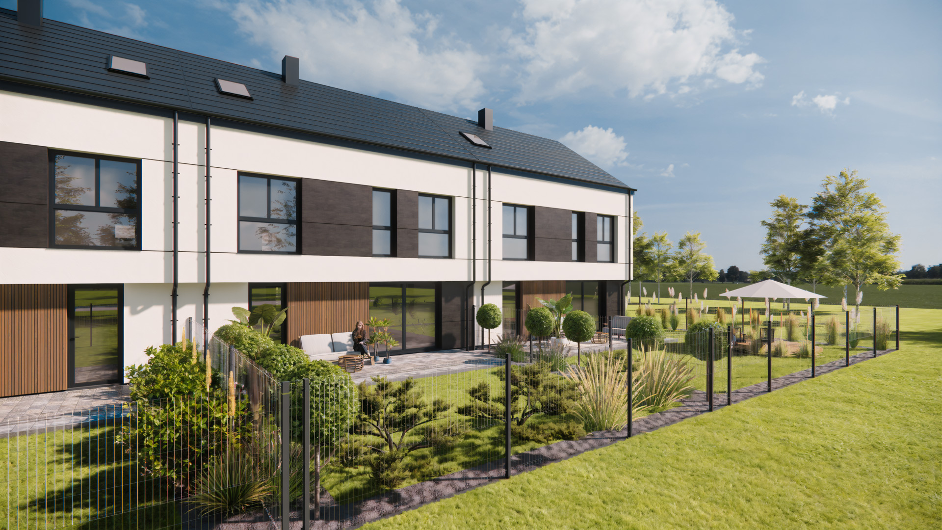 Postęp prac, domy Warka